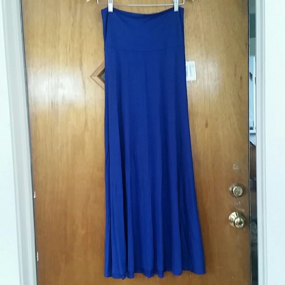 NWT Lularoe blue maxi skirt